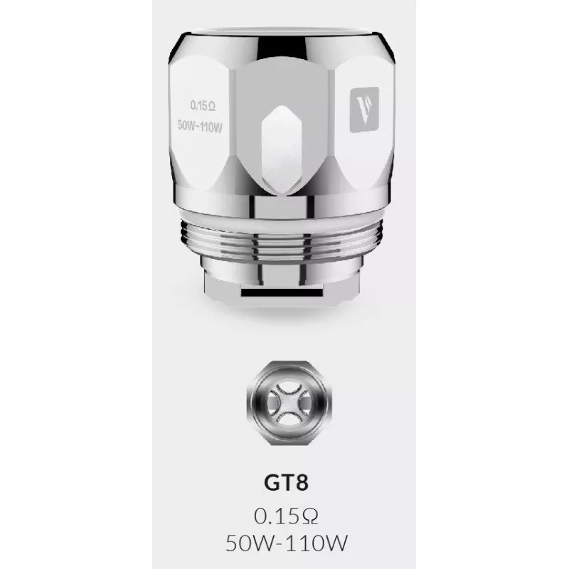 Coil - GT8 Core 0,15 Ohm (60-110W) - Vaporesso (pack de 3) Vapitex Maroc