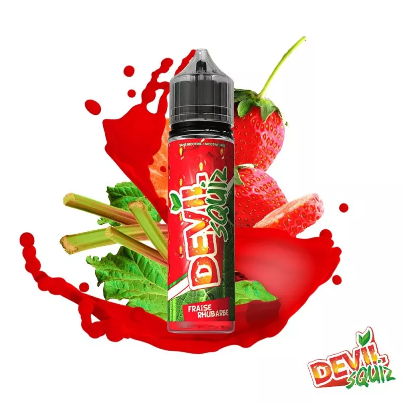 AVAP - DEVIL SQUIZ - Fraise Rhubarbe 00MG/50ml -ZHC Vapitex Maroc
