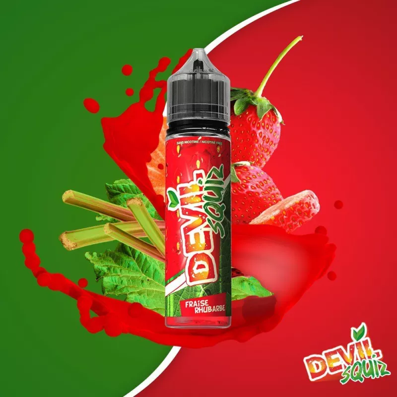 AVAP - DEVIL SQUIZ - Fraise Rhubarbe 00MG/50ml -ZHC Vapitex Maroc