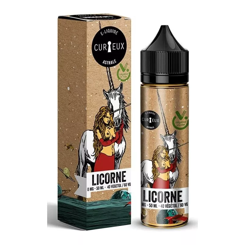 Astrale - Licorne 100% Végétol 00MG/50ML - ZHC - Curieux Vapitex Maroc