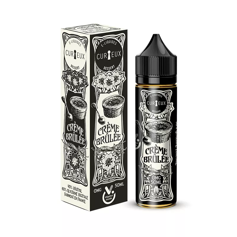 Dessert - Crème Brûlée 00MG/50ML - ZHC - By Curieux Vapitex Maroc