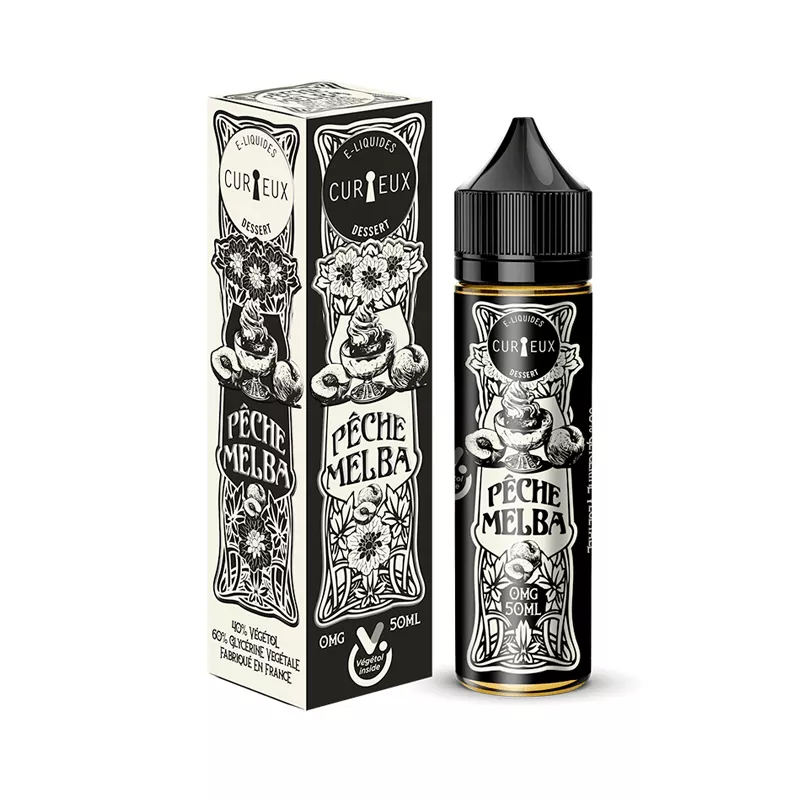 Dessert - Pêche Melba 00MG/50ML - ZHC - By Curieux Vapitex Maroc