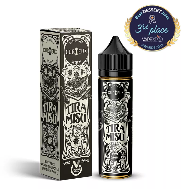 Dessert - Tiramisu 00MG/50ML - ZHC - By Curieux Vapitex Maroc