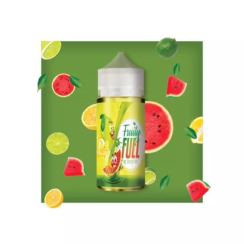 Fruity Fuel - The Green Oil 100ML/00MG - ZHC Vapitex Maroc