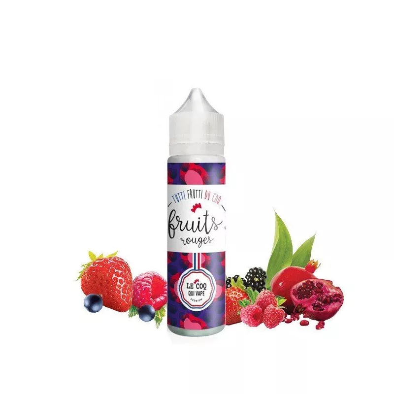Le Coq qui Vape - Fruits Rouges 00MG/50ml Tutti Frutti Vapitex Maroc
