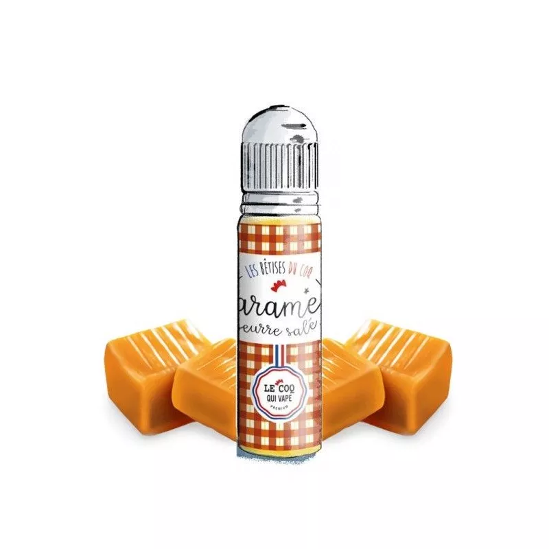 Le Coq qui Vape - Caramel Beurre Salé 00MG/50ml - Les Bêtises du coq Vapitex Maroc