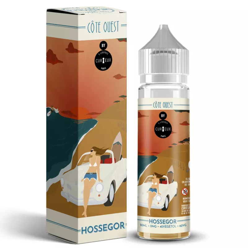 Côte Ouest - Hossegor 00MG/50ML - ZHC -By Curieux Vapitex Maroc