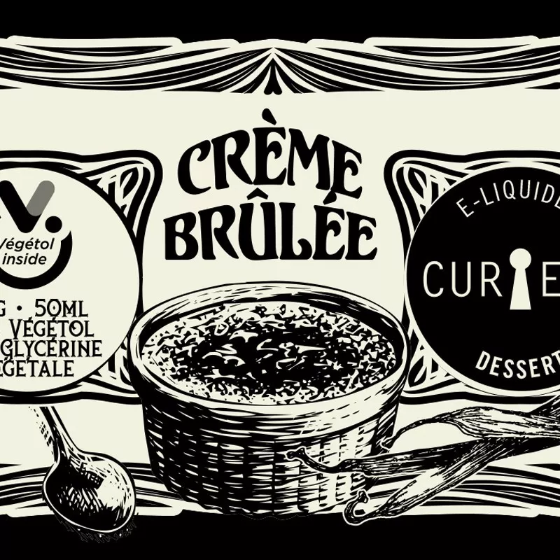 Dessert - Crème Brûlée 00MG/200ML - ZHC - Curieux Vapitex Maroc