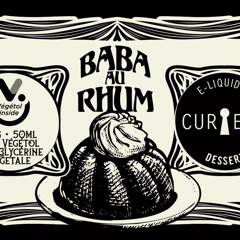 Dessert - Baba au Rhum 00MG/200ML - ZHC -  Curieux Vapitex Maroc
