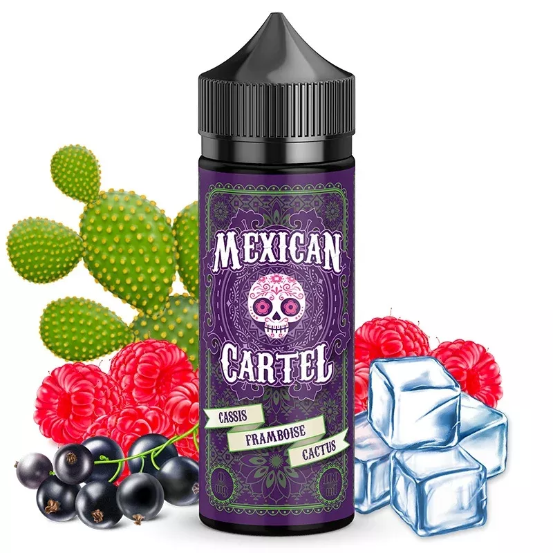 Mexican Cartel - Cassis Framboise Cactus 00MG/100ML Vapitex Maroc