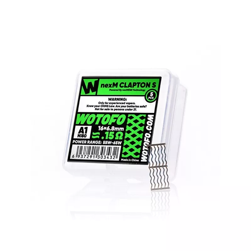 Coil - NexMESH Clapton S A1+Ni80 Wotofo (pack de 5) Vapitex Maroc