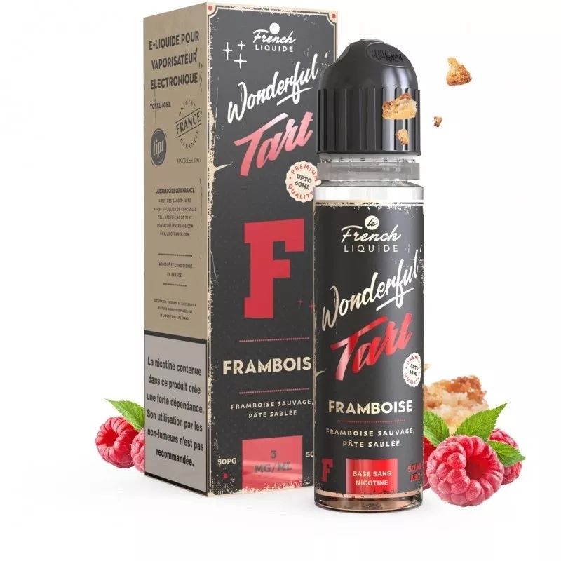 Le French Liquide - Easy2Shake Tart Framboise 03MG/60ML - Wonderful Vapitex Maroc