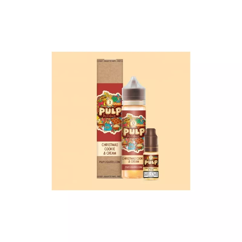 Pulp Kitchen - Christmas Cookie & Cream 60ML - Pack Vapitex Maroc