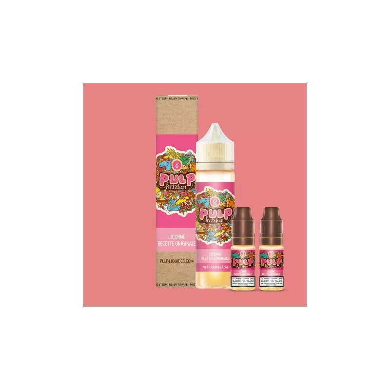 Pulp Kitchen - Licorne Recette Originale 60ML - Pack Vapitex Maroc