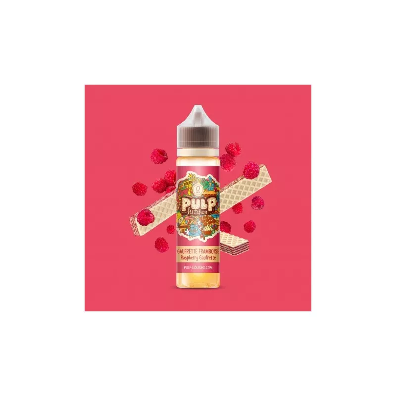Pulp Kitchen - Gaufrette Framboise - 50 ml - 00mg/ZHC Vapitex Maroc