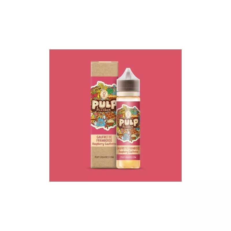 Pulp Kitchen - Gaufrette Framboise - 50 ml - 00mg/ZHC Vapitex Maroc
