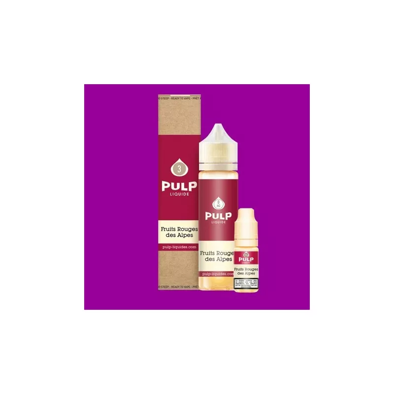 Pulp - Fruits Rouges des Alpes 60ML - Pack Vapitex Maroc