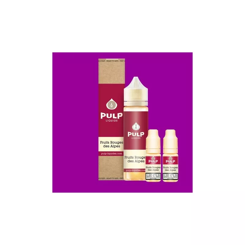 Pulp - Fruits Rouges des Alpes 60ML - Pack Vapitex Maroc