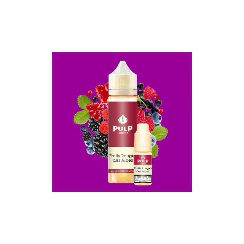Pulp - Fruits Rouges des Alpes 60ML - Pack Vapitex Maroc