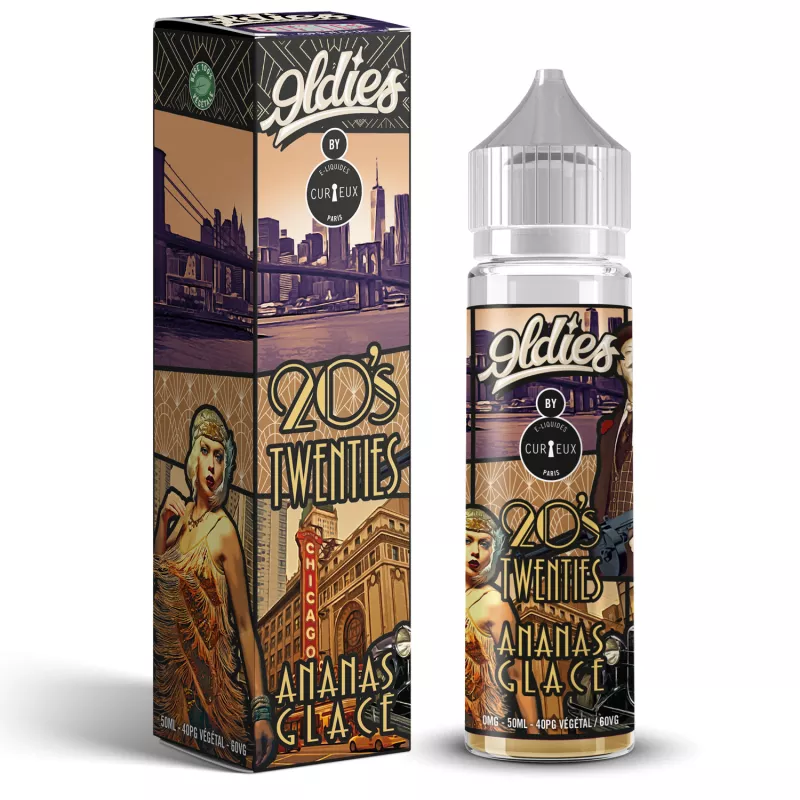 OLDIES - TWENTIES - 20'S 00MG/50ML -  BY CURIEUX Vapitex Maroc