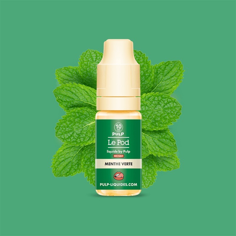 Le Pod Liquide Menthe Verte - 10ml Vapitex Maroc