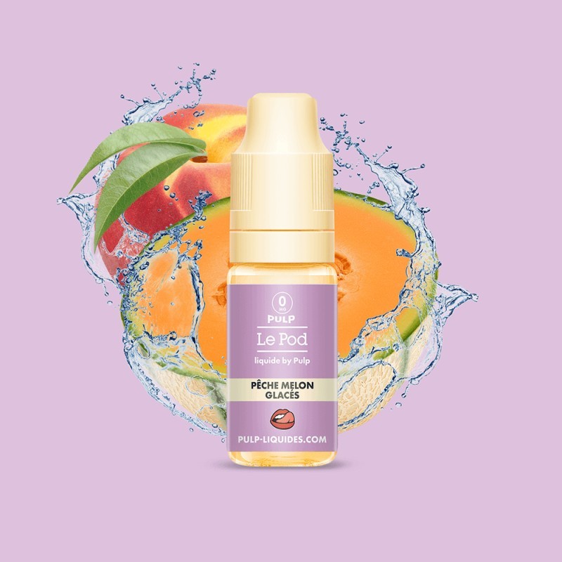 Le Pod Liquide Pêche Melon Glacés - 10ml Vapitex Maroc